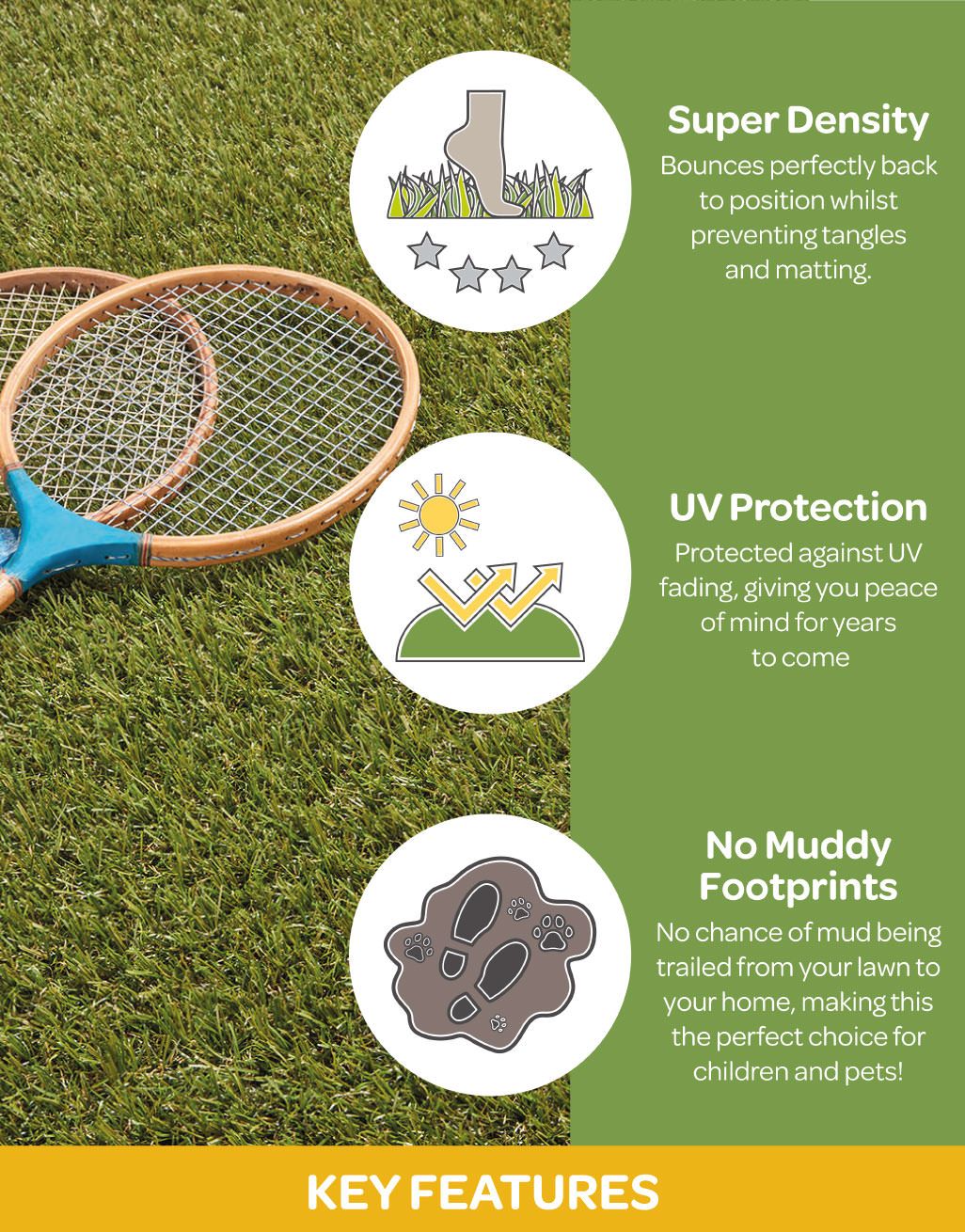 Cape Town Artificial Grass Elite UV Protection Pet Friendly Grass Direct