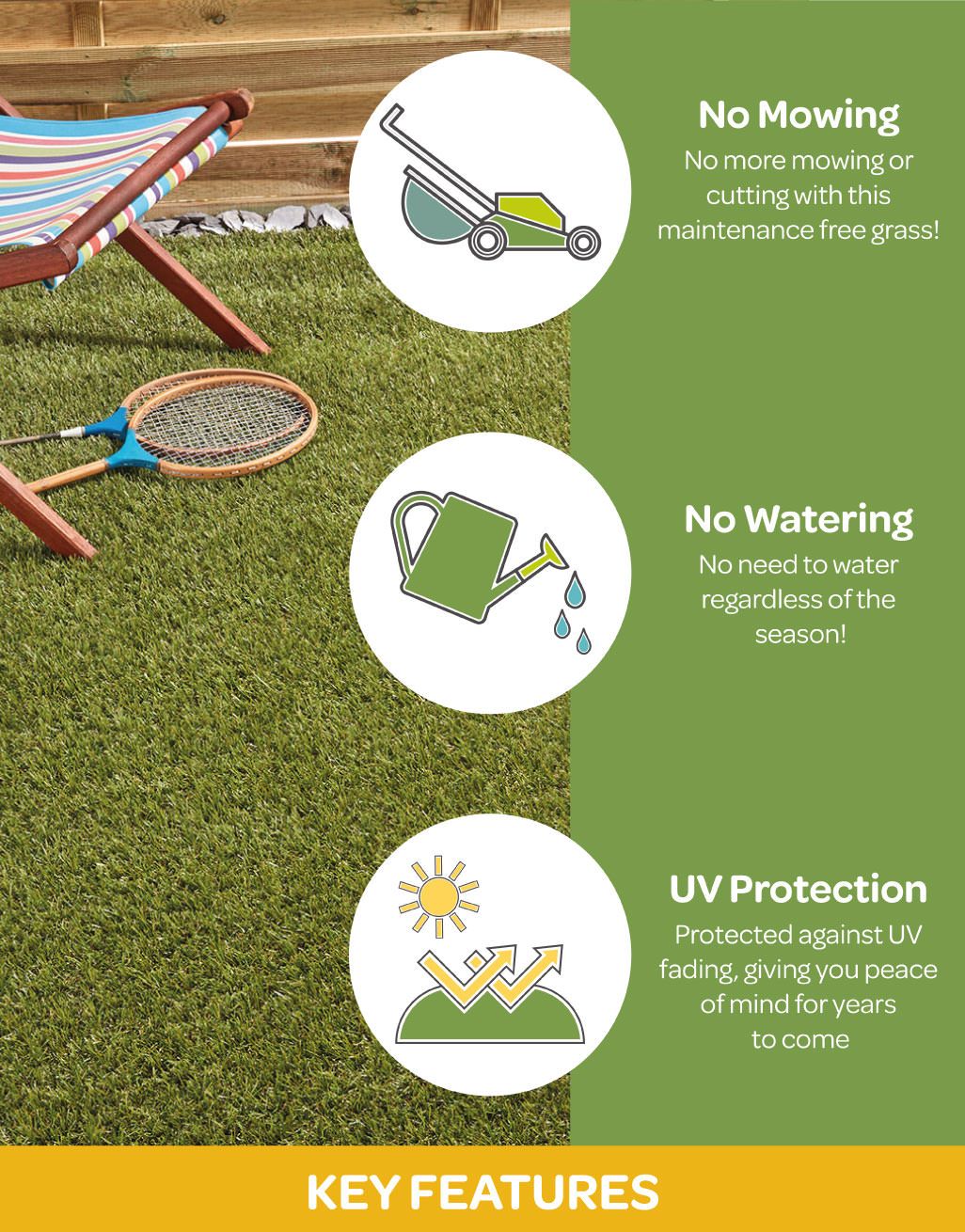 Cape Town Artificial Grass Elite UV Protection Pet Friendly Grass Direct