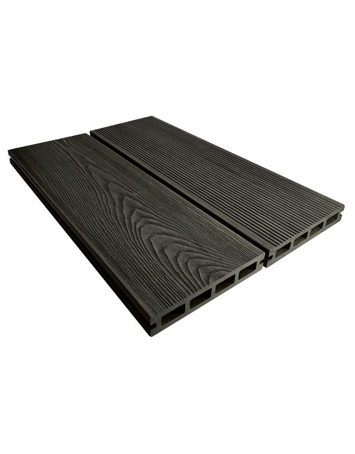 Composite Prime HD Deck 3D - Black Oak Composite Decking (2 Pack)