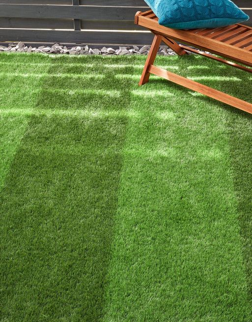 Garden Bench Barcelona Stripe Artificial Grass