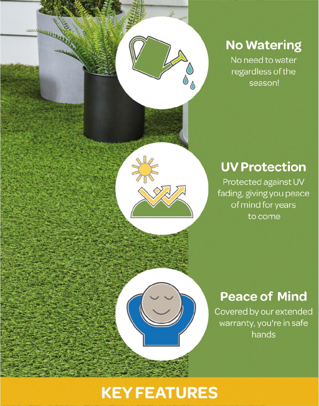 Cairns Artificial Grass Luxury Deep Pile 4 Star Wear Rating