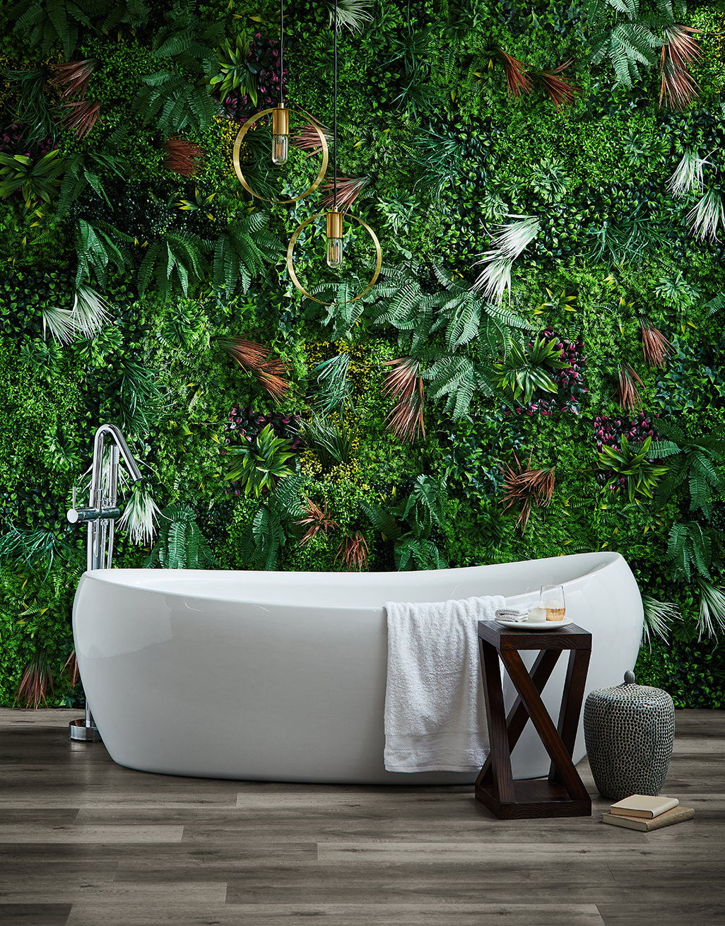 Tropical Artificial Green Wall Living Wall Panel