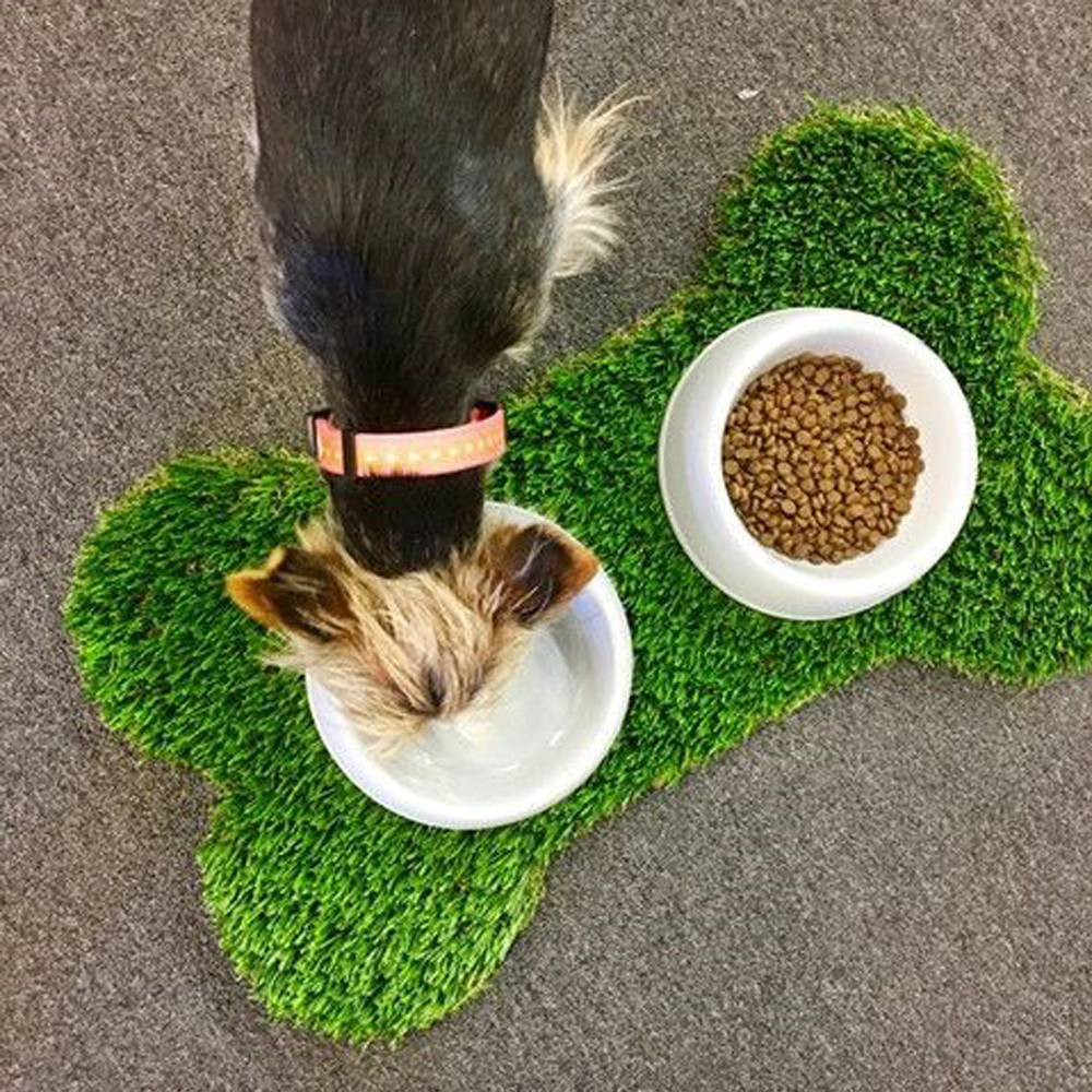 artificial grass pet feeding mat
