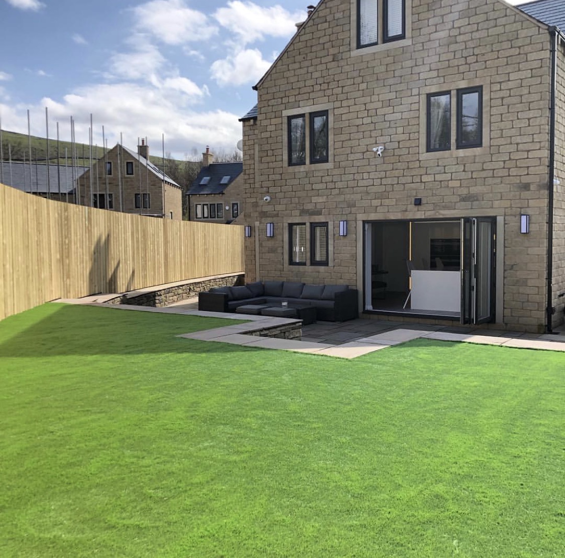 Artificial Grass in a new build garden