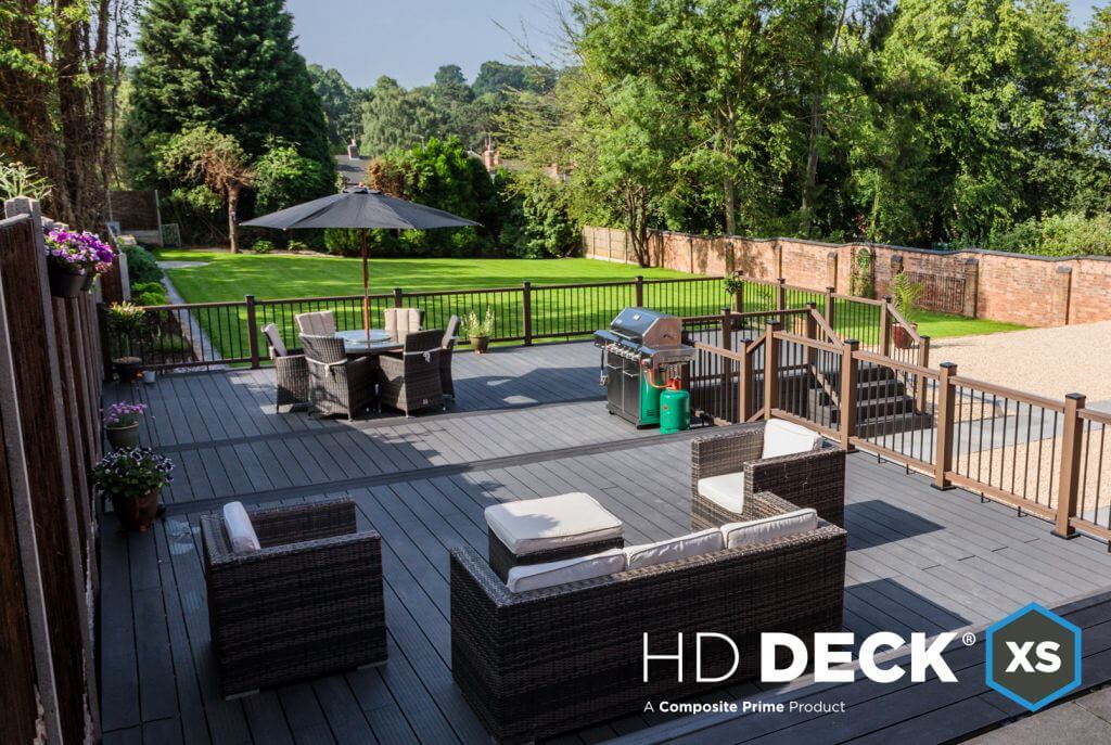 Composite Decking in Garden