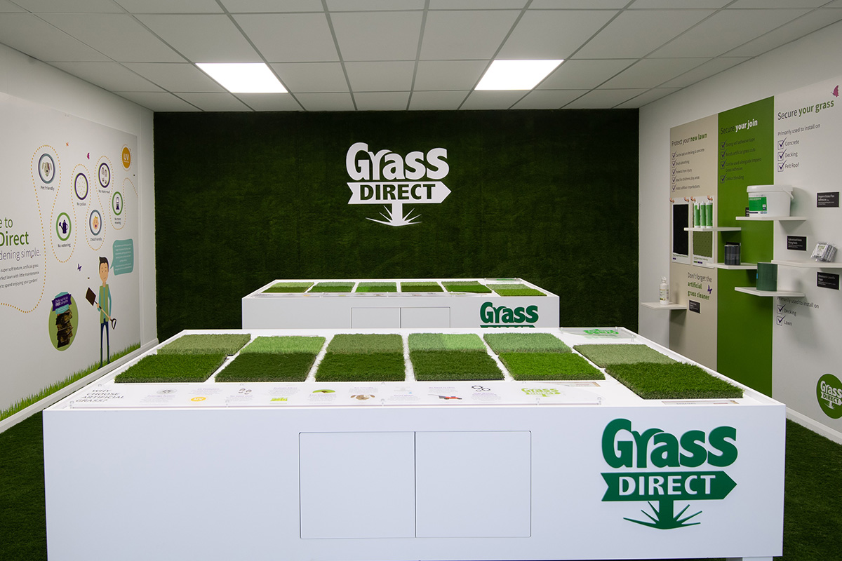 Grass Direct Wolverhampton Store Artificial Grass Tables