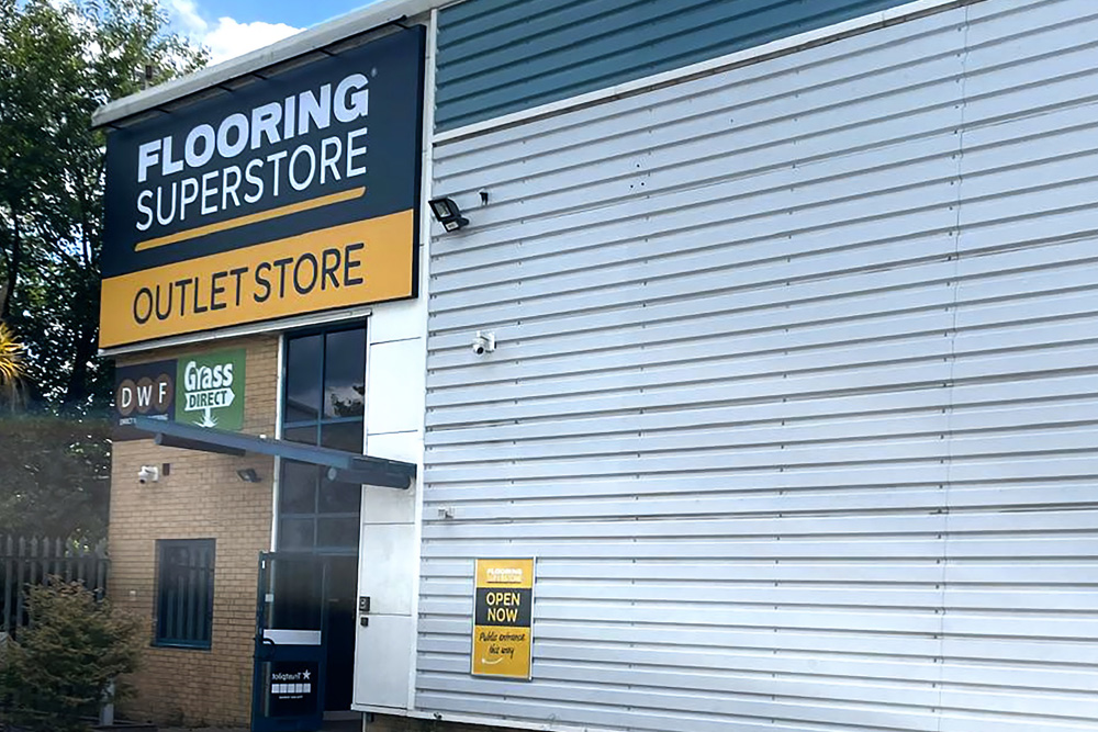 Grass Direct Warrington Store External and Car Park