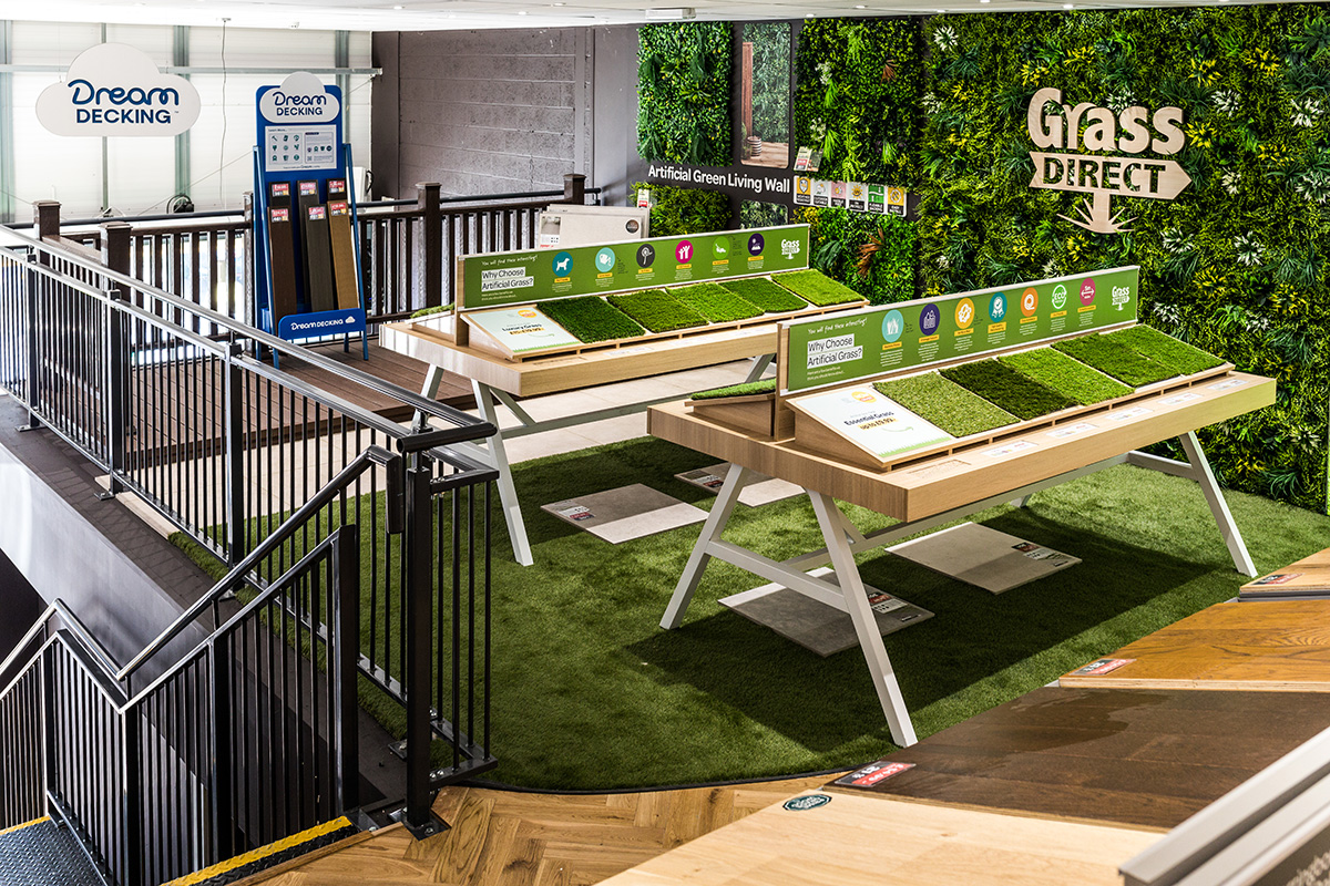 Grass Direct Bishop Auckland Store Artificial Grass Tables 1