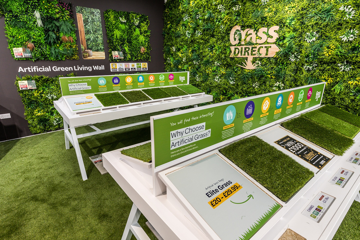 Grass Direct Cannock Store Artificial Grass Tables 1