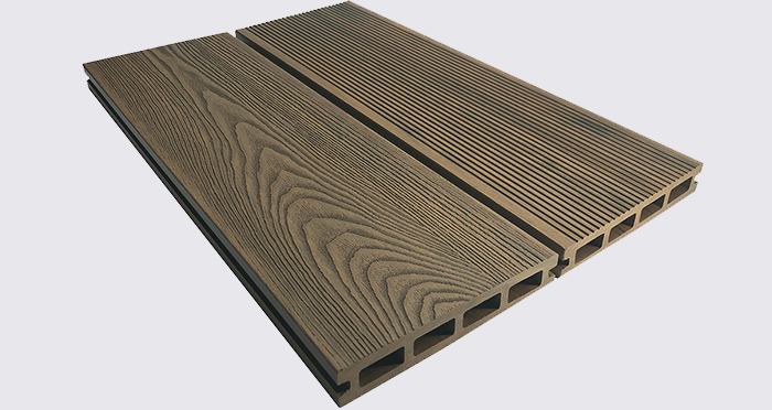 Composite Prime HD Deck 3D - Golden Oak Composite Decking (2 Pack) - Descriptive 3